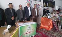 برپایی میز ارتباط مردمی در آیین عبادی سیاسی نماز جمعه شهرستان داورزن
